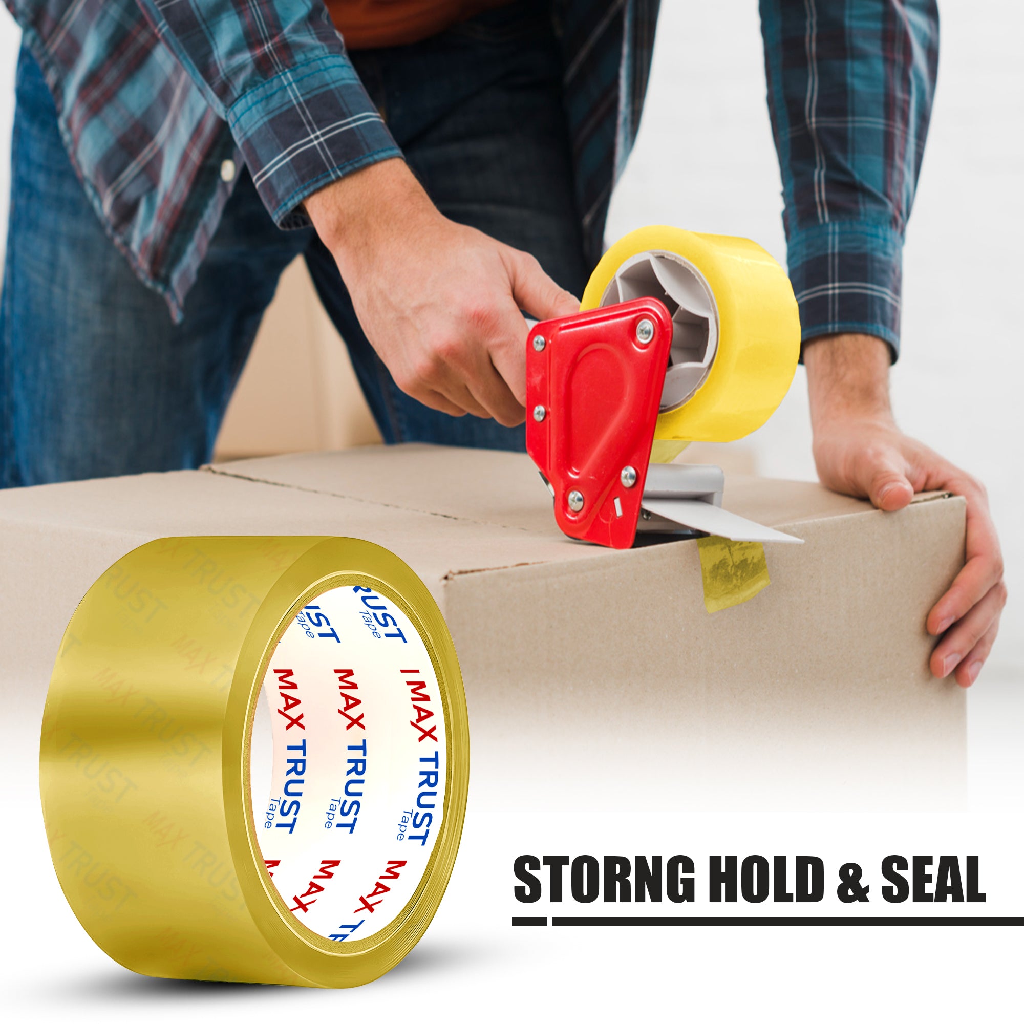 Clear Packing Tape Heavy Duty Transparent Strong Tape 3497
