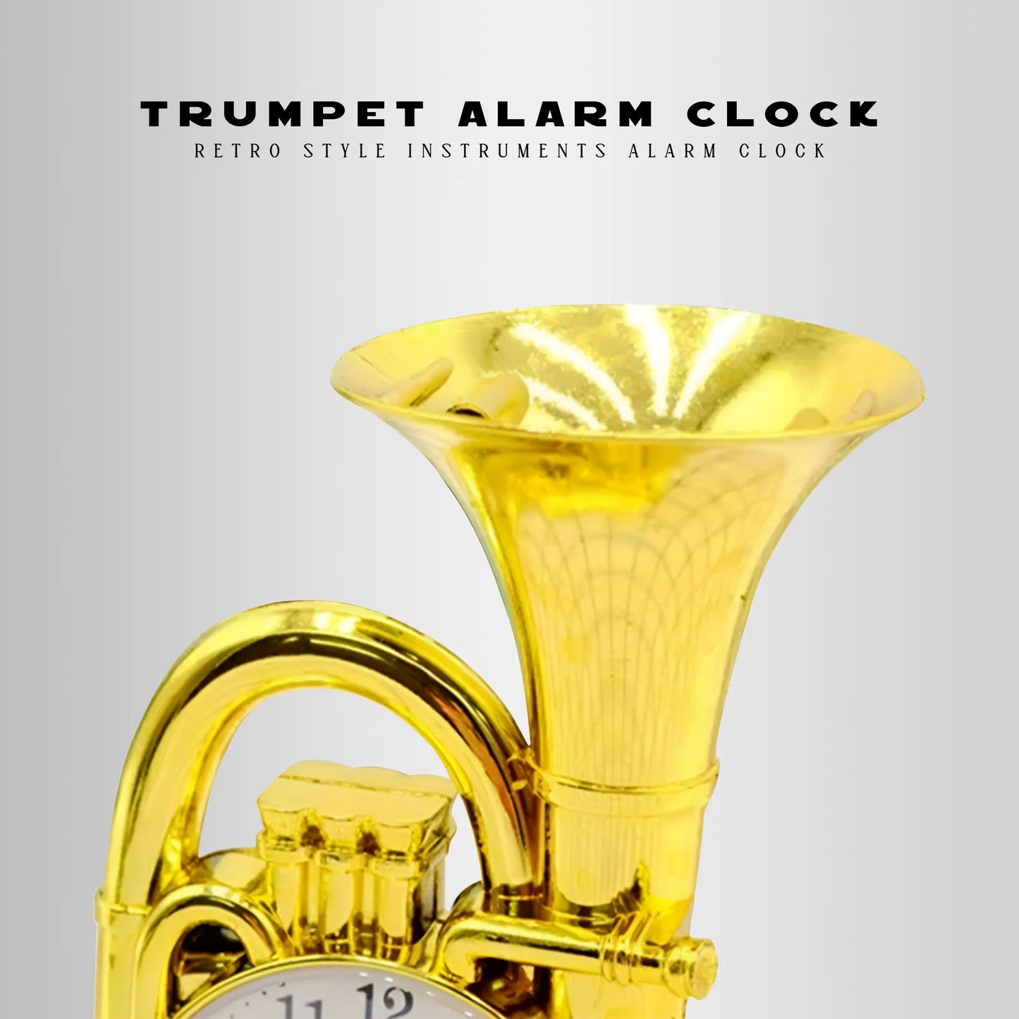 Table Trumpet Alarm Clock for Home Bedroom~3808