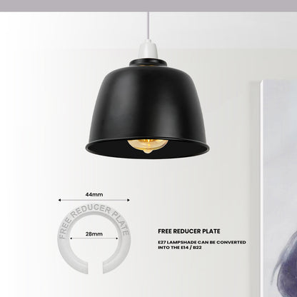 Modern Metal Dome Shape Lampshade Easy Fit Fixture for Bedroom ~ 3738