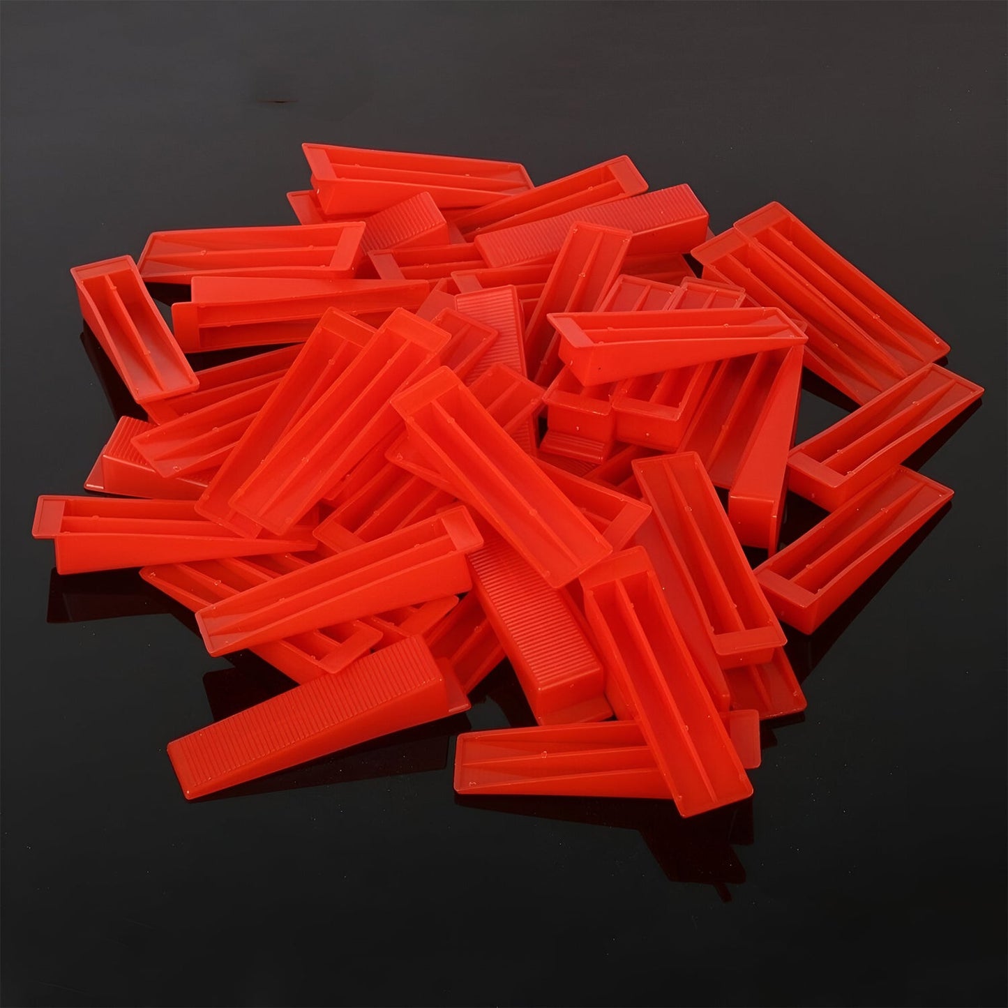 100 Piece Tile Leveling Wedges Spacer Plus Reusable~3605