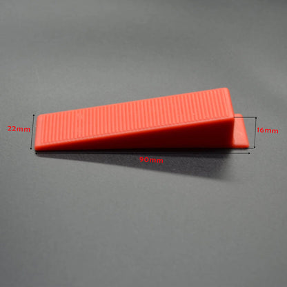 100 Piece Tile Leveling Wedges Spacer Plus Reusable~3605