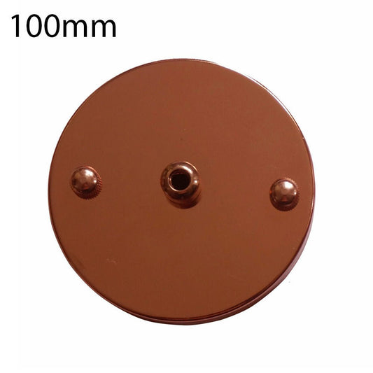 100mm Front Fitting Hook Ring Ceiling Rose Single Point Drop Outlet Plate ~ 1183