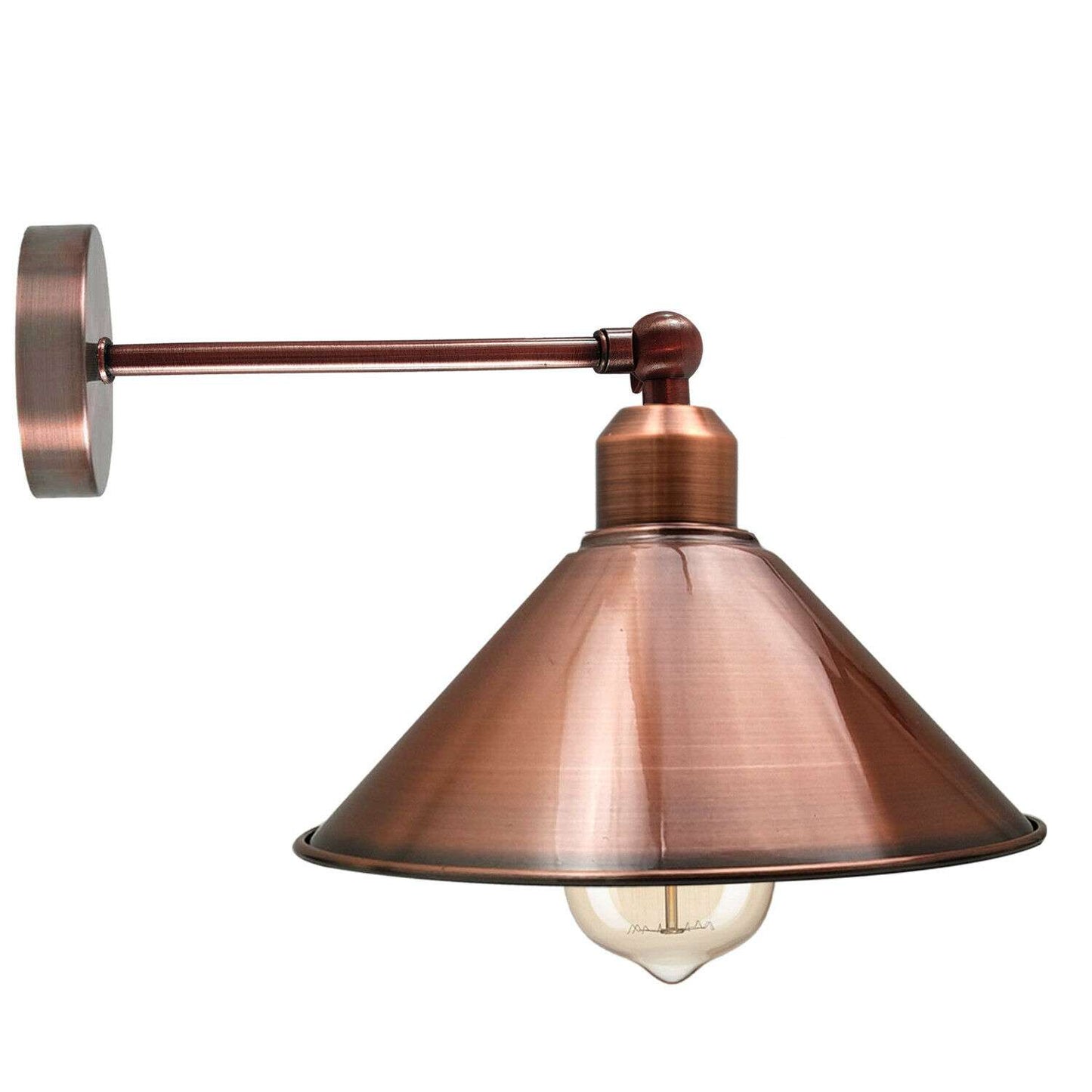 Industrial Wall Sconce Metal Shade Wall Light fittings~3783