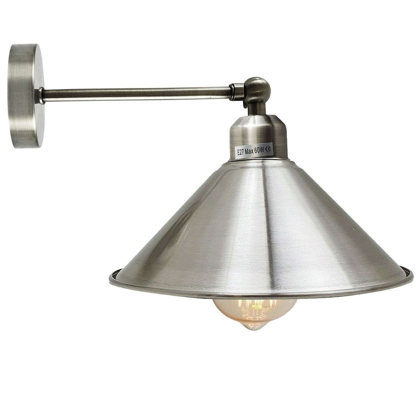 Industrial Wall Sconce Metal Shade Wall Light fittings~3783