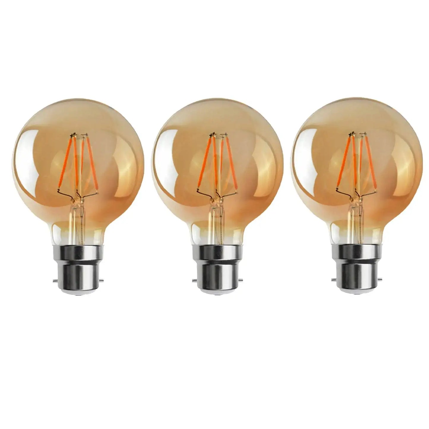 G95 B22 4W Dimmable Globe Vintage LED Retro Light Bulbs ~2989