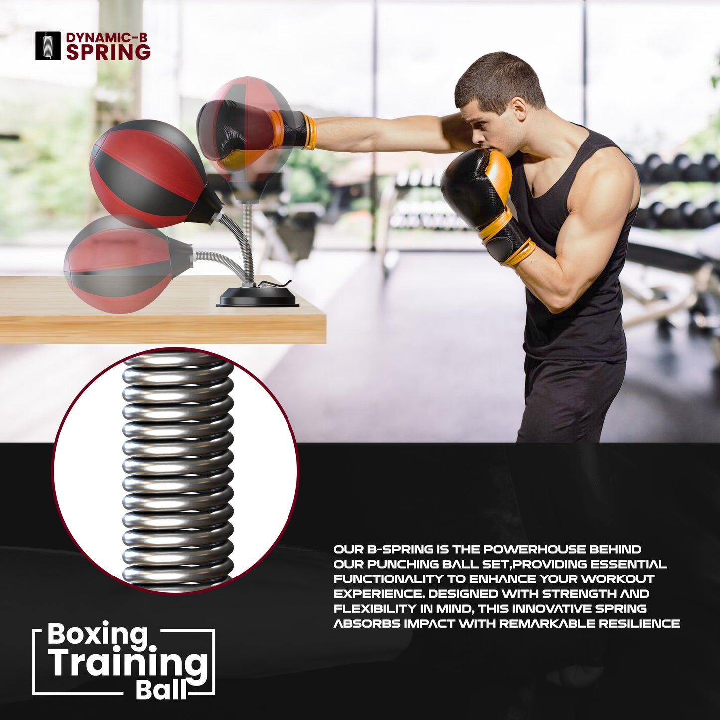 Stress Release Desktop Punching Ball Boxing Bag with Suction Cup~3720