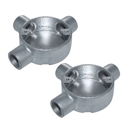 Galvanised Metal Conduit Pipe Box Fitting~3754