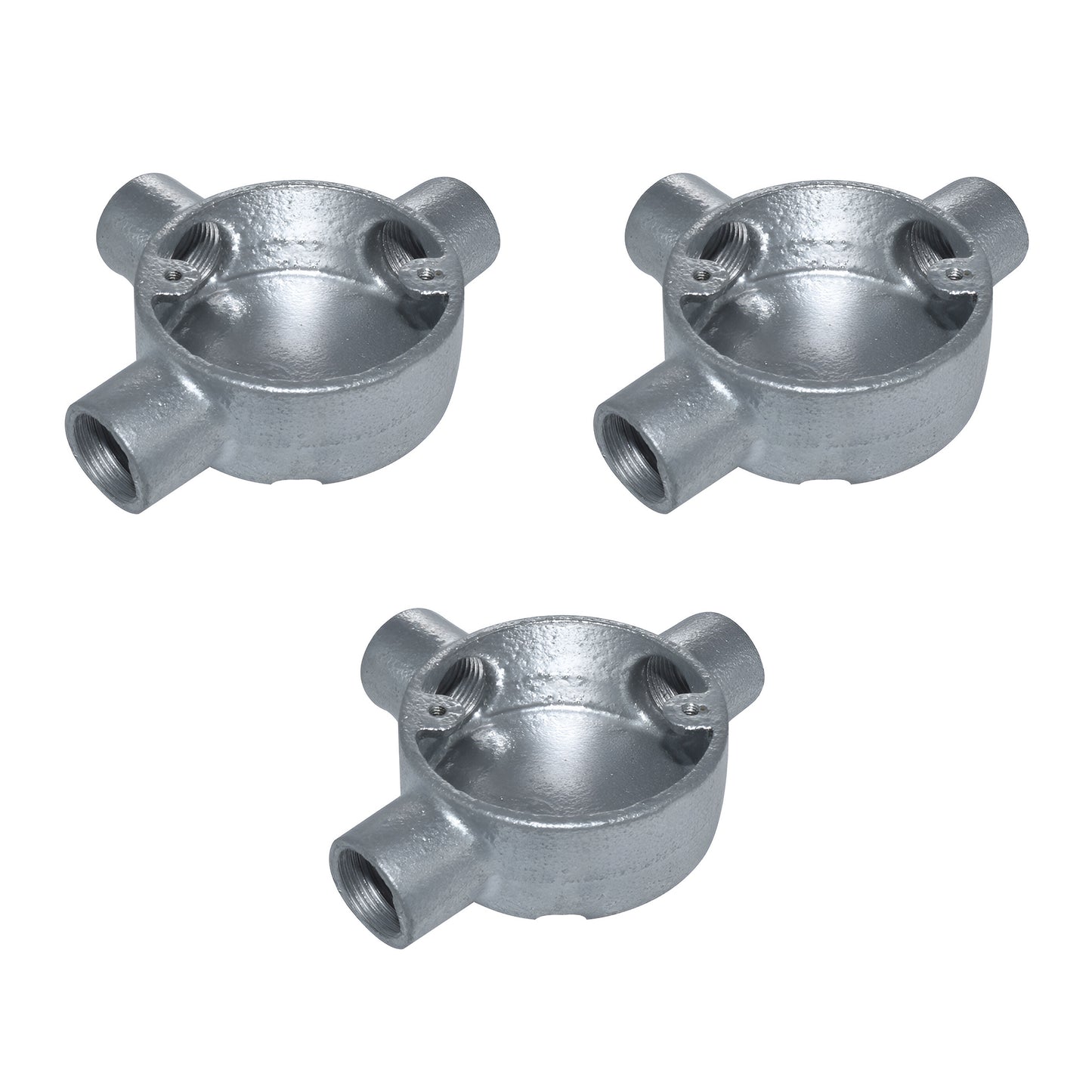 Galvanised Metal Conduit Pipe Box Fitting~3754