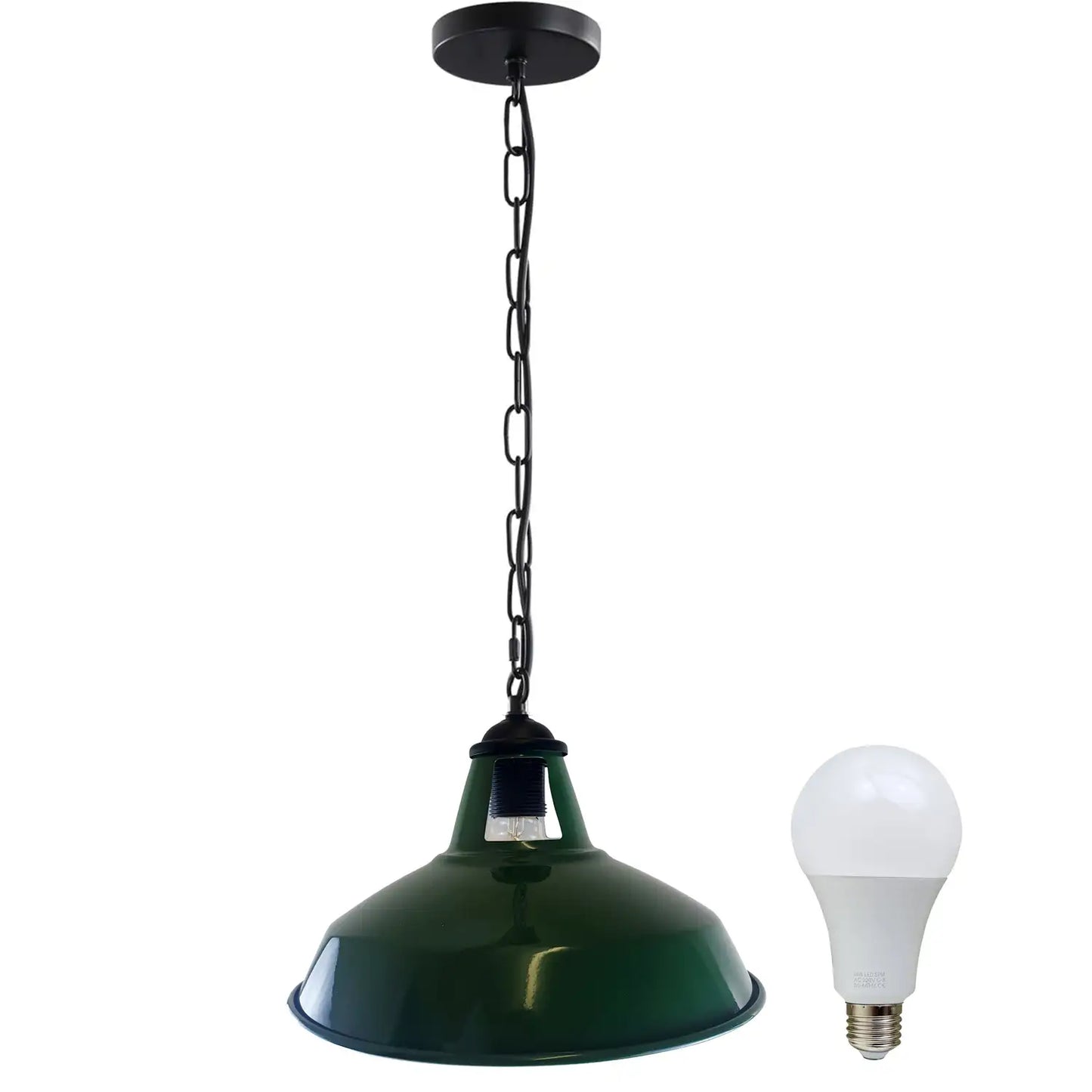 Retro Metal Ceiling Light   Industrial Pendant Lamp, Adjustable 95cm Wire~3819