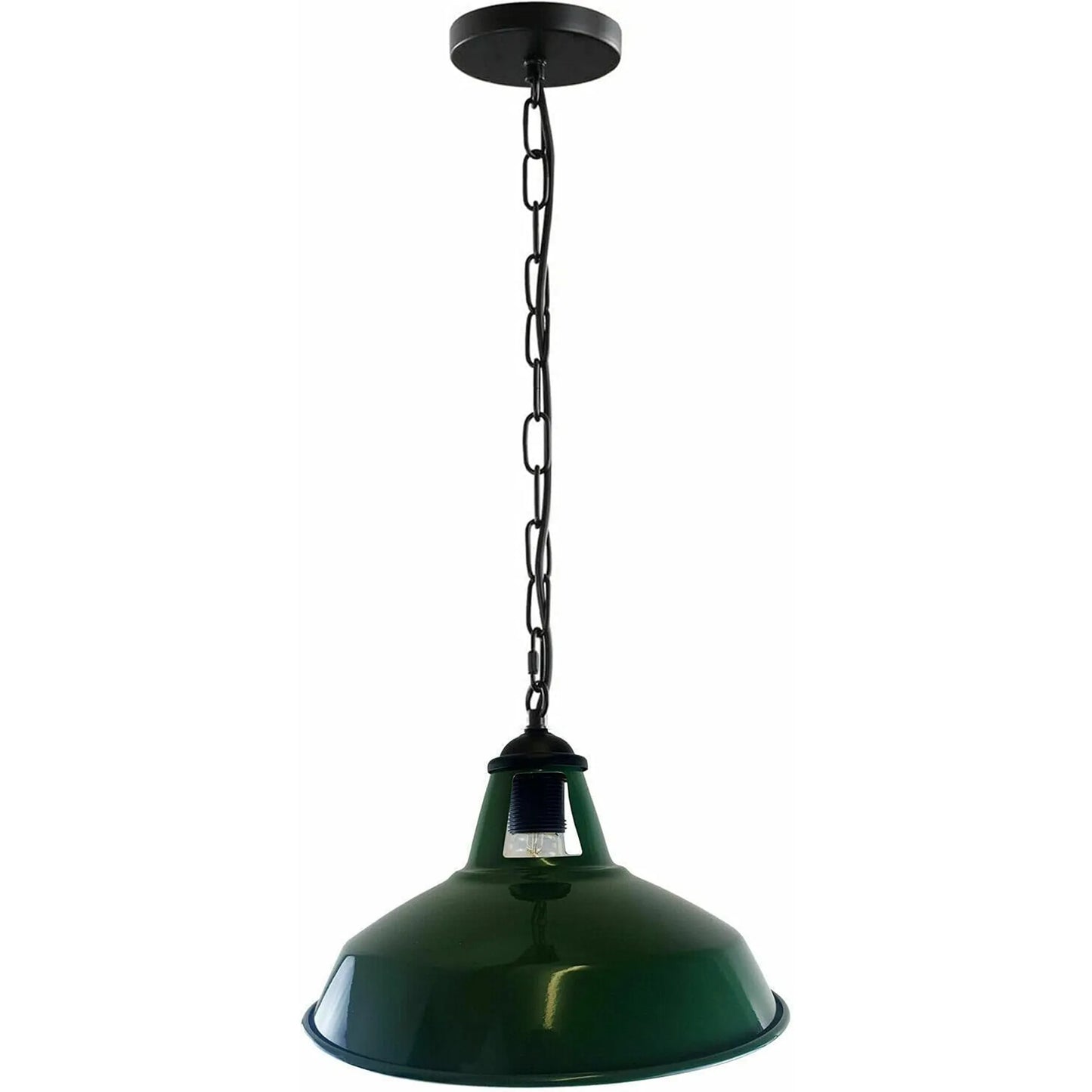 Retro Metal Ceiling Light   Industrial Pendant Lamp, Adjustable 95cm Wire~3819