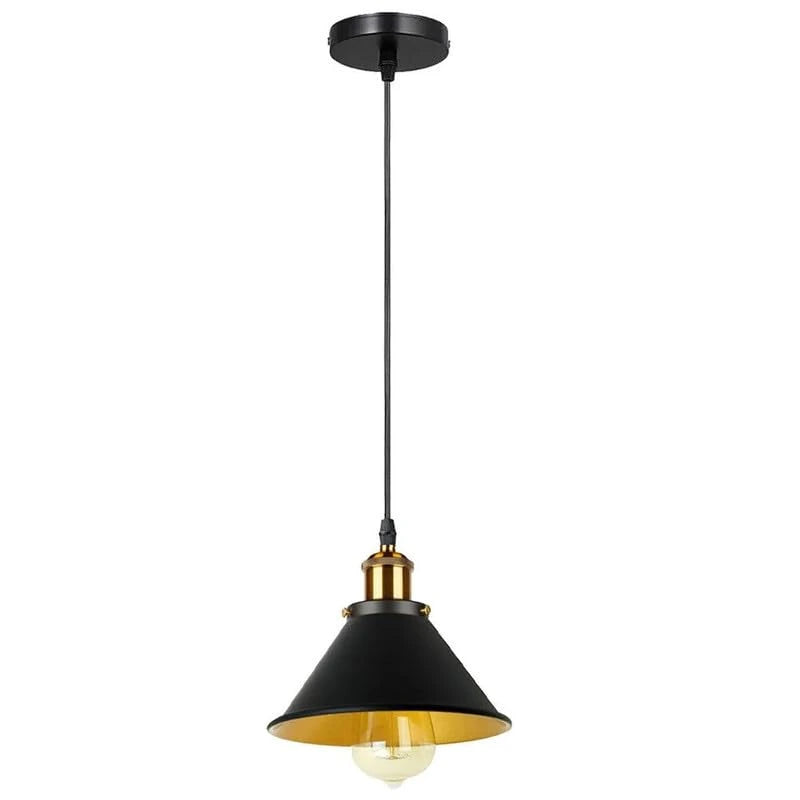 Industrial Vintage Pendant Light, E27 Metal Shade for Home & Cafe~3833