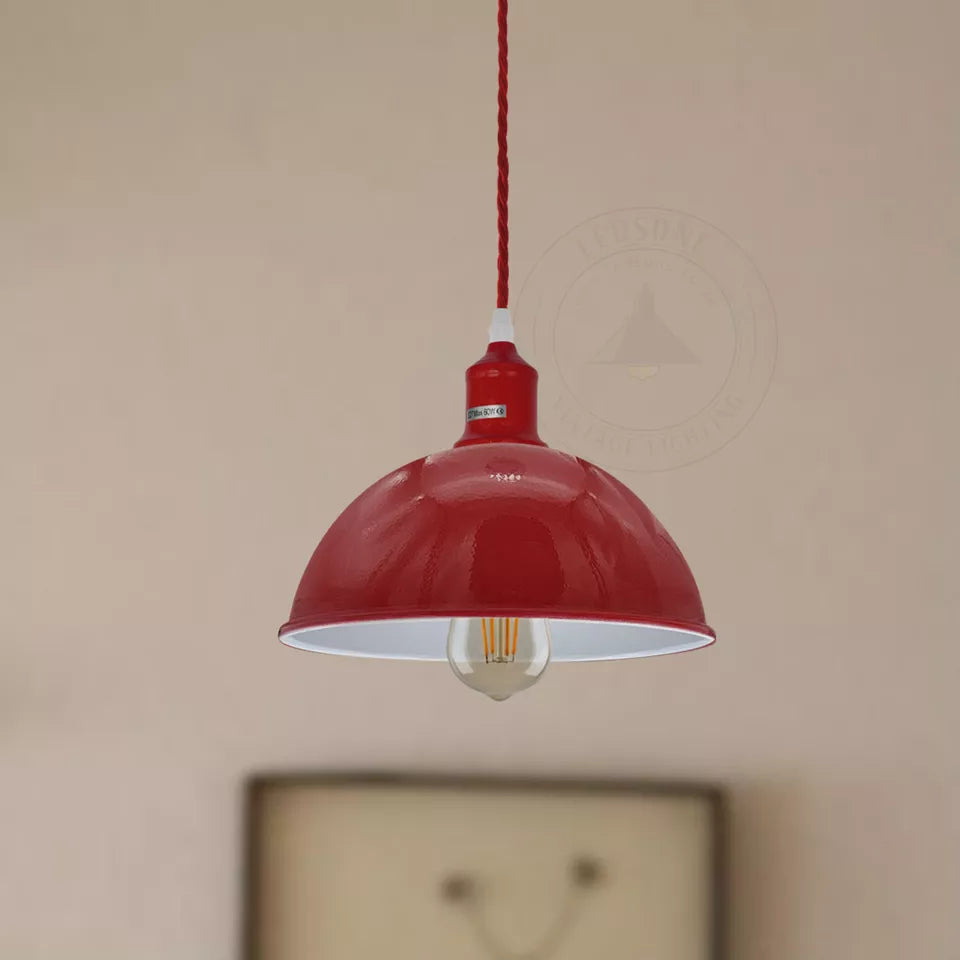 Industrial Metal dome shade E27 Ceiling Pendant lighting~3814