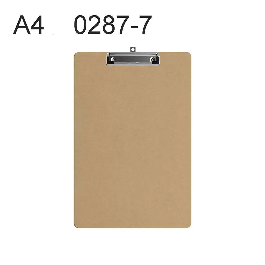 Wooden Hardboard  Metal A4 Size Clipboard For School Office work ~3458