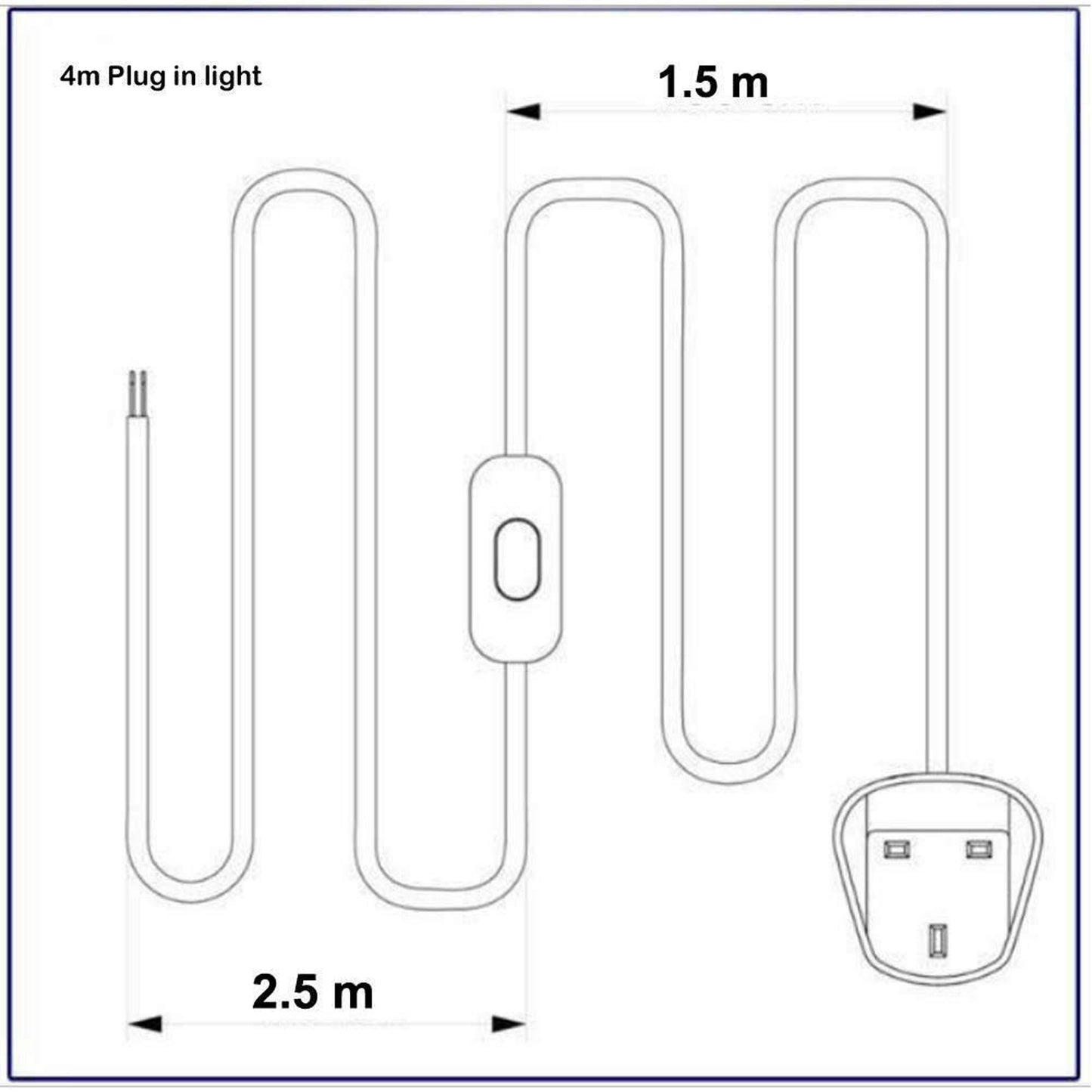 Industrial Ceiling Pendant Light E27 with 4m Cable & On/Off Switch ~ 3820