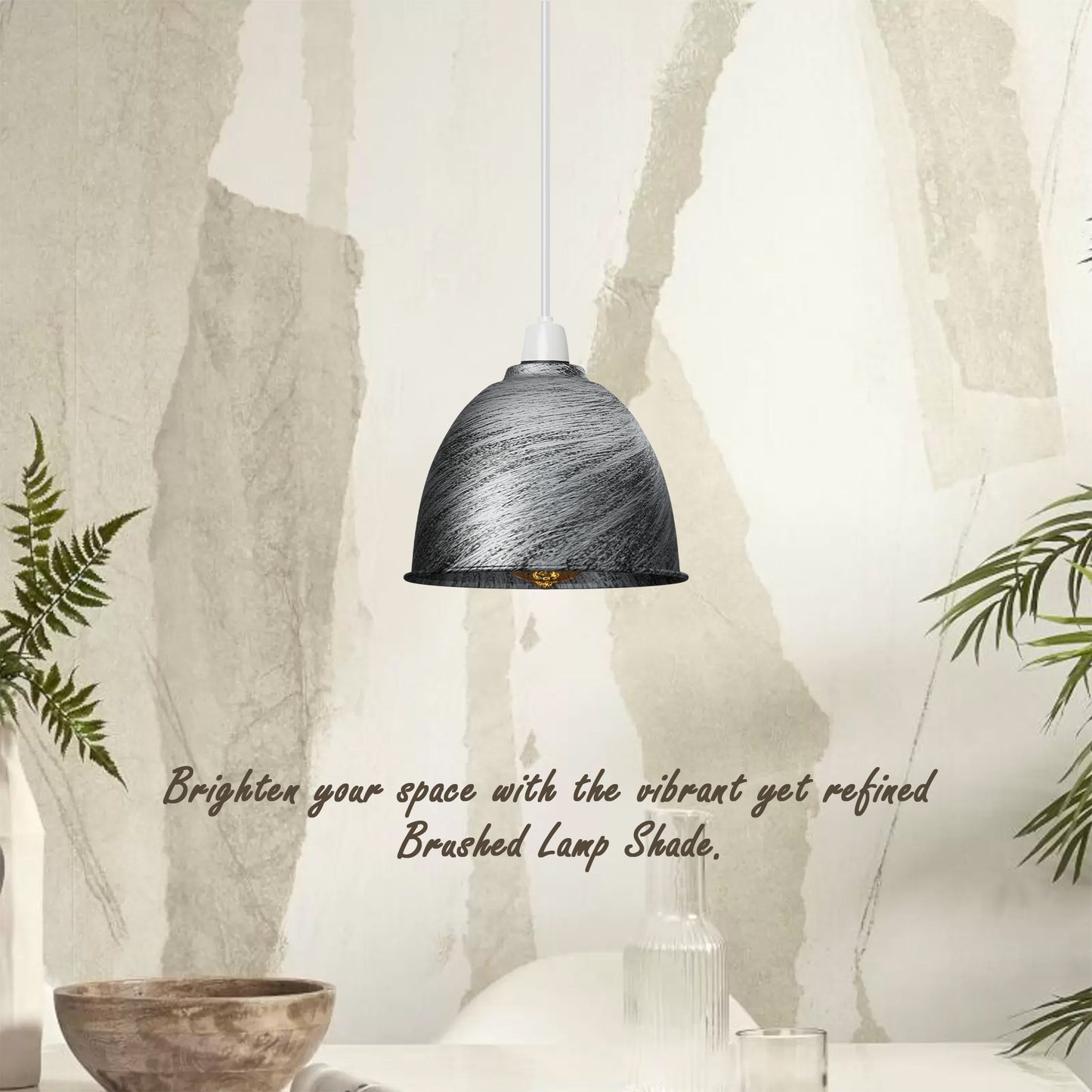 Modern Metal Dome Shape Lampshade Easy Fit Fixture for Bedroom ~ 3738