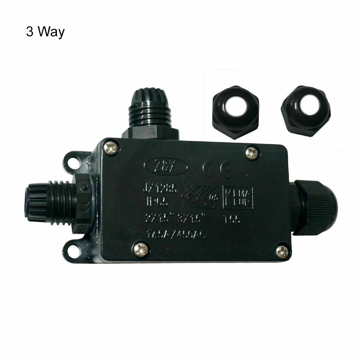 3-way waterproof wire connectors