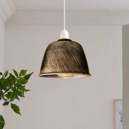 Modern Metal Dome Shape Lampshade Easy Fit Fixture for Bedroom ~ 3738