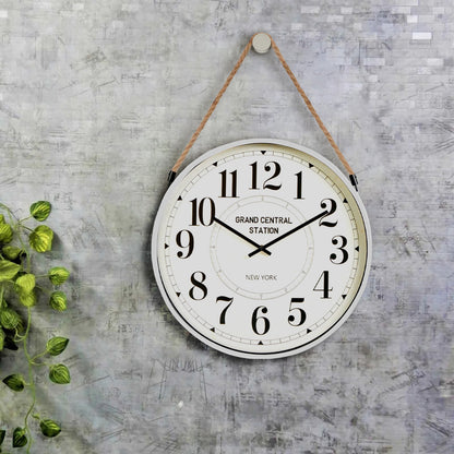 Wall Clock, Vintage Antique Metal Black Number ~ 3425