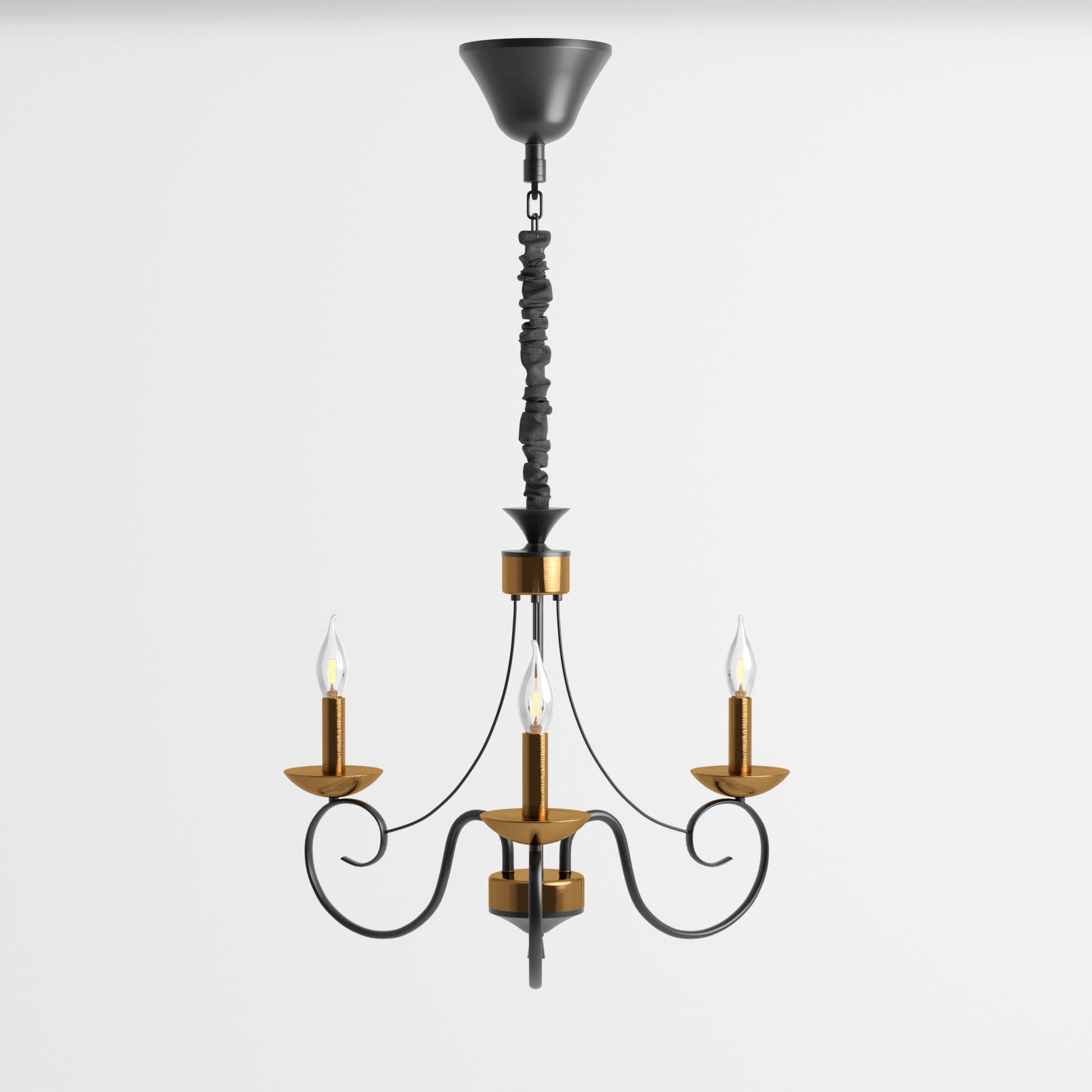 3 arm ceiling chandelier lamp