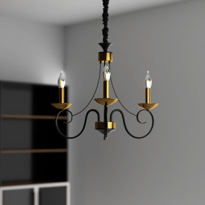 3 arm chandelier lights