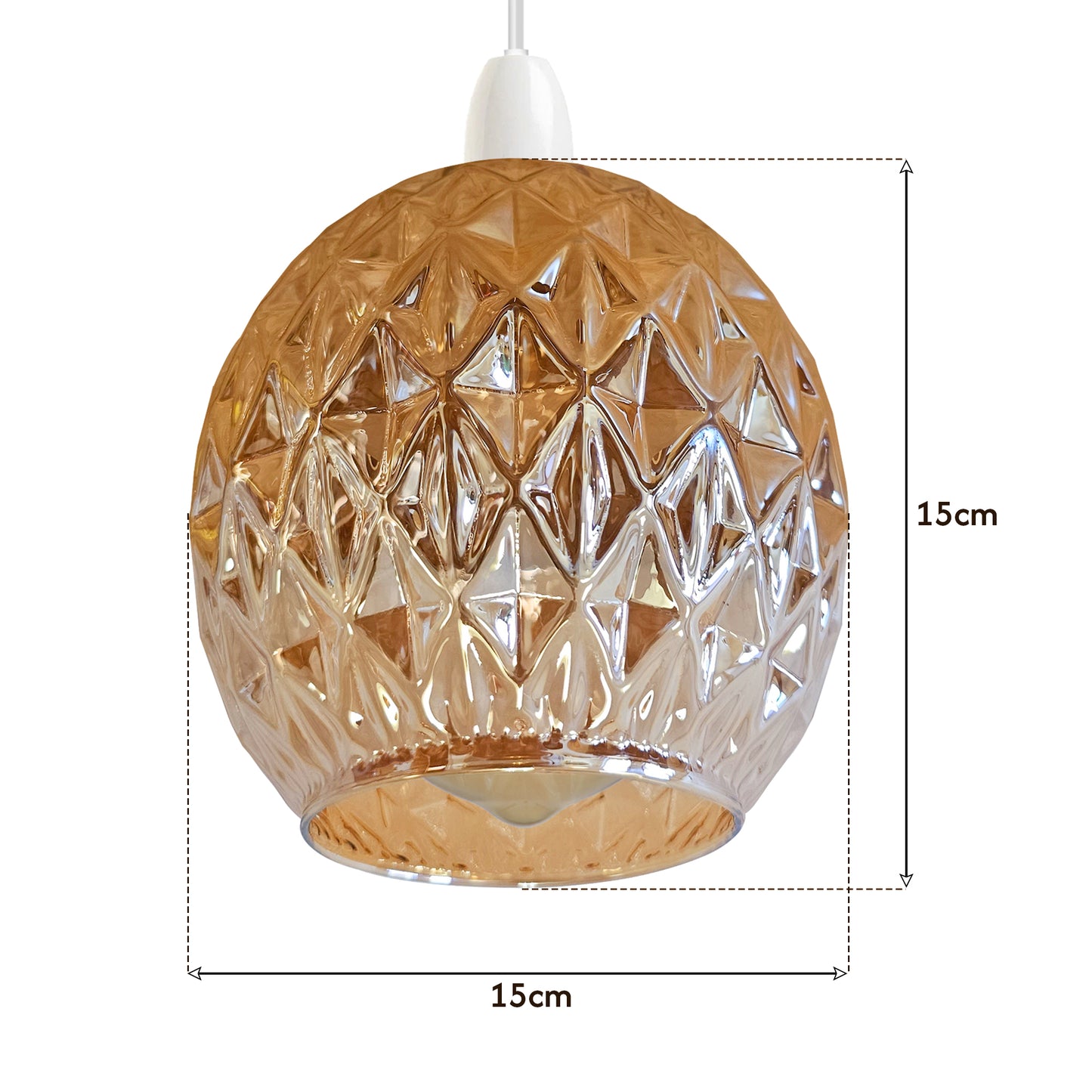 Floral Glass Lamp Shade