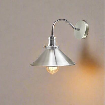 Vintage Plug-in Wall Light | 2m, Dimmer, Lampshade ~3911