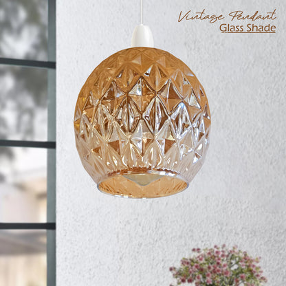 Floral Glass Lamp Shade for Living room