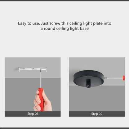 Light fixing ceiling rose 70mm bracket strap brace Plate with accessories~1598