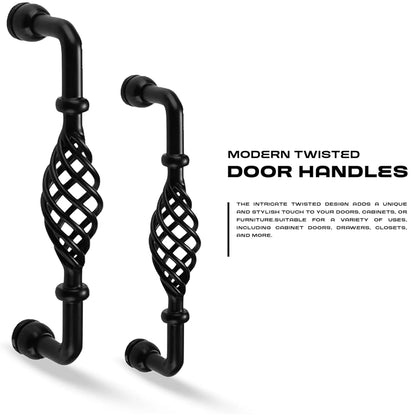 Black Kitchen Cabinet Drawer Pulls & Door Handles for Modern Elegance~3796