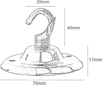 75mm Single Point Drop Outlet Plate Ceiling Rose Hook~1197