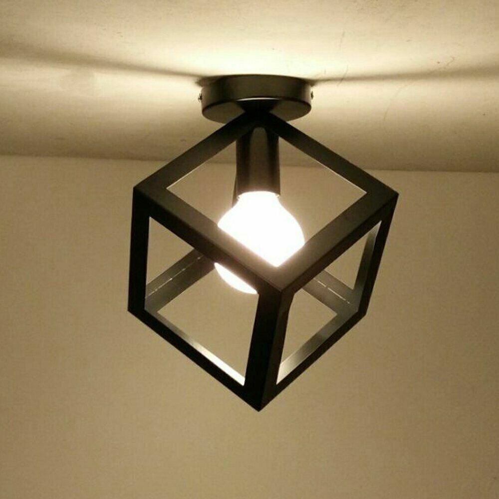 Ceiling Light Fittings Flush Mount Industrial Cage Ceiling light Corridor Lights ~3843