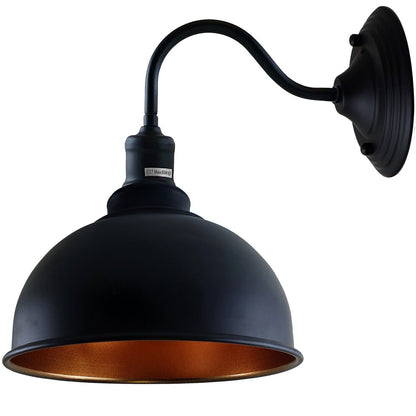 Indoor Wall Light Vintage Dome Metal Wall Lamp ~3861