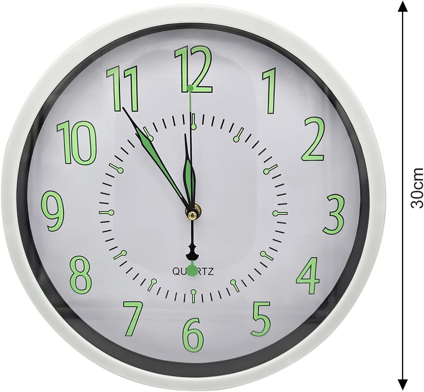 Modern Clock Glow in the Dark Wall Clock~3477