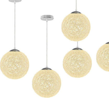 Modern Rattan Pendant Lamp Woven Ceiling Pendant Light~3816