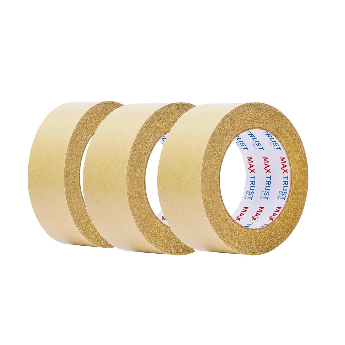 48mm x 50m Brown Kraft Paper Recyclable Tape Self-Adhesive Eco-Friendly Tape~3463