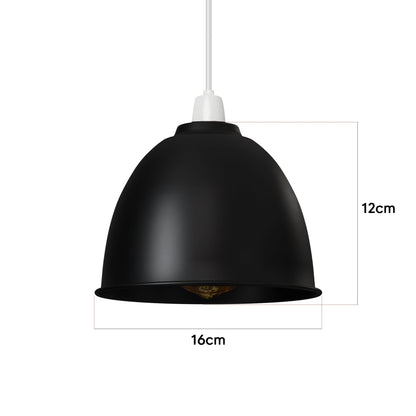 Modern Metal Dome Shape Lampshade Easy Fit Fixture for Bedroom ~ 3738