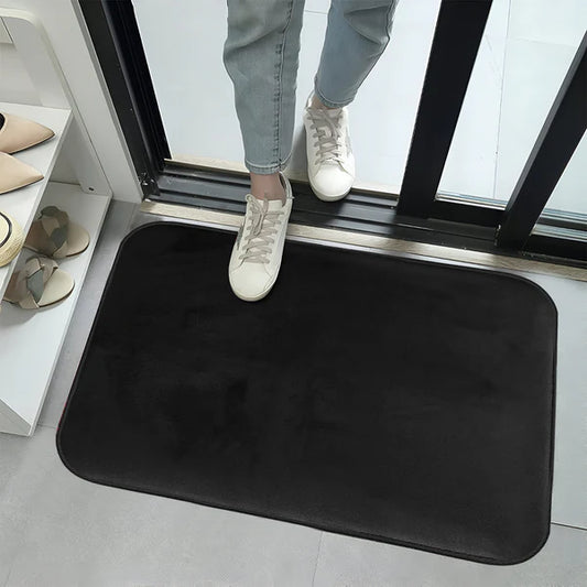 Modern Entryway Floor Soft Fluffy Doormat Washable Non-Slip Rug