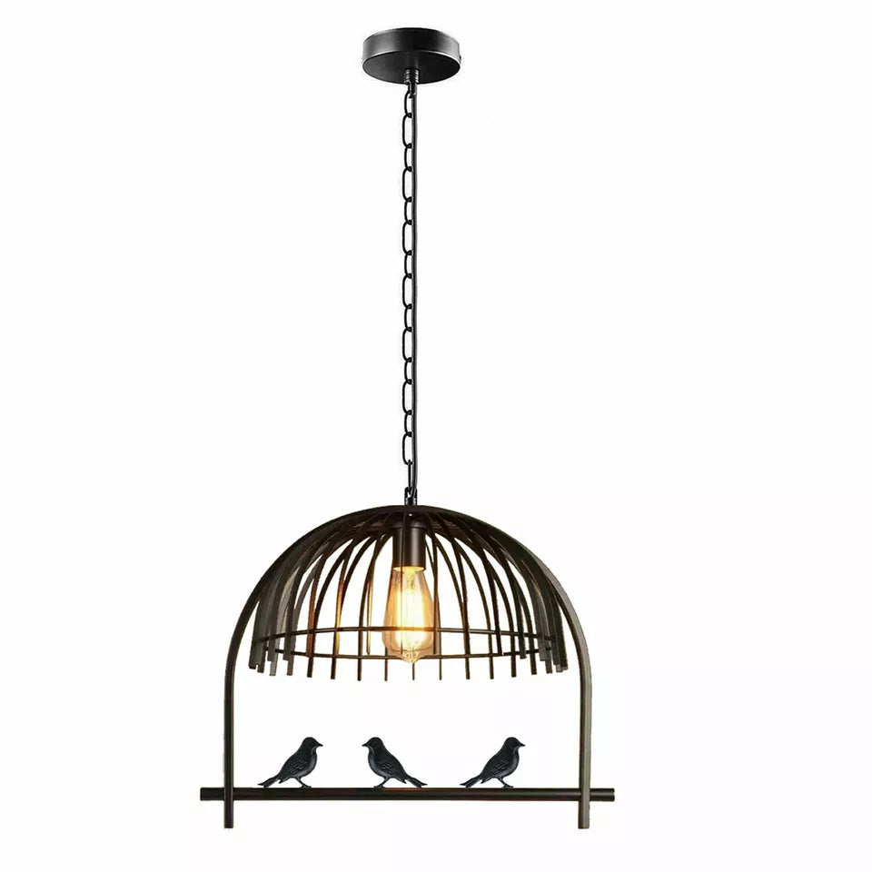 Unique Birdcage Pendant Fixture | Modern Style with Hanging Chain~2101