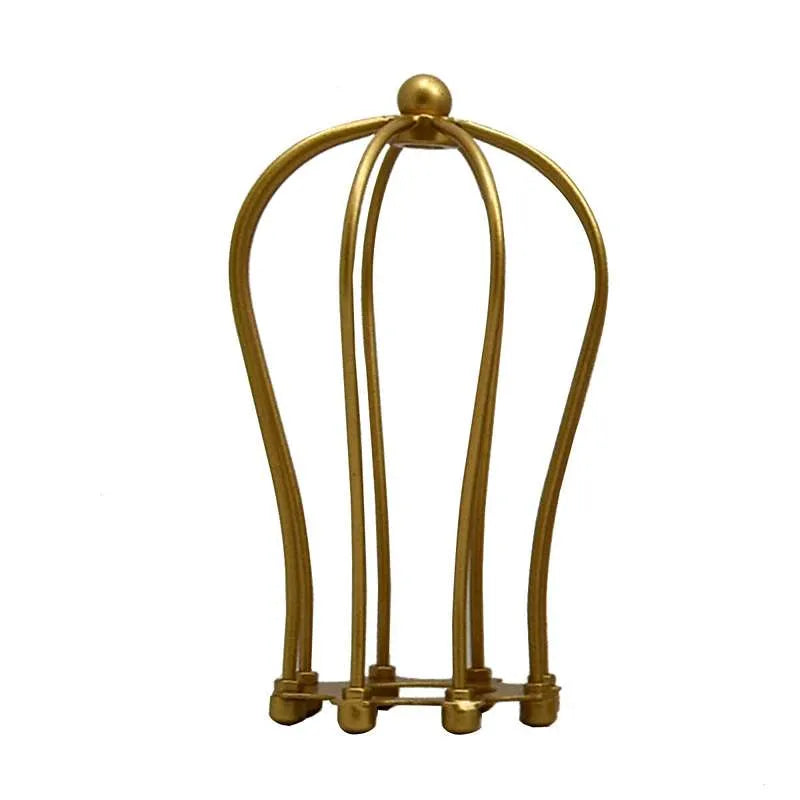 Balloon-shaped Metal Cage lampshade | Gold