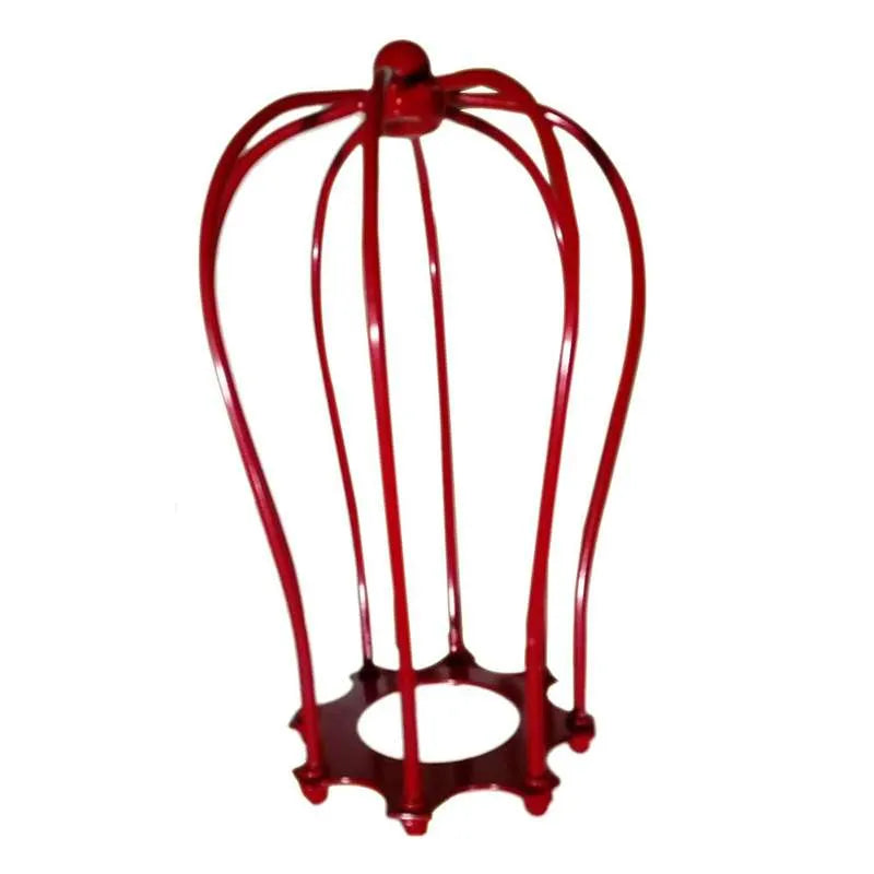 Balloon-shaped Metal Cage lampshade | Red