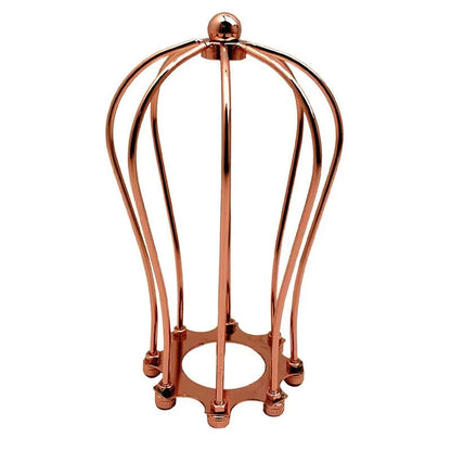 Balloon-shaped Metal Cage lampshade  | Rose Gold