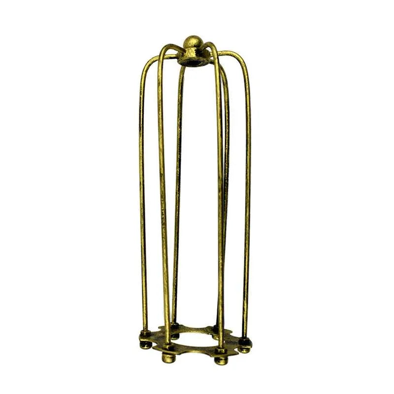 Bushed Brass Metal Cage Easy Fit Lampshade