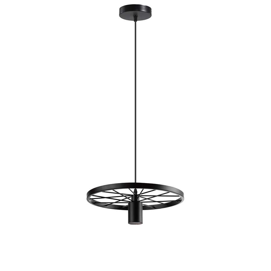 Modern Industrial Retro Pendant Lamp Ceiling Light Wheel Light