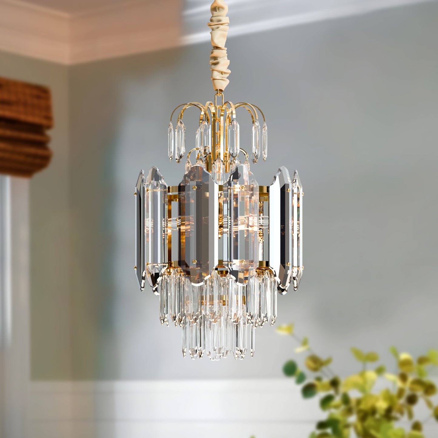 Multi-Layered Contemporary Chandelier Lighting~3623