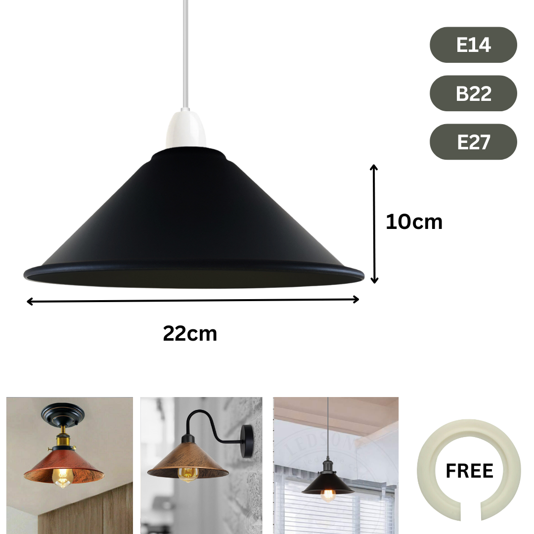 Easy Fit Cone shade for pendant Ceiling Lights & Lamps~1718