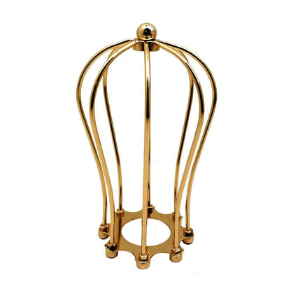 French Gold | Balloon-shaped Metal Cage lampshade 