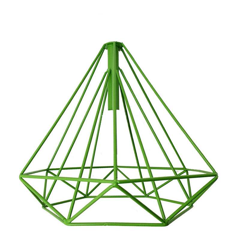 Green Wire Cage Lampshade