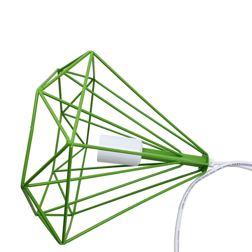 Green geometric cage Lampshade