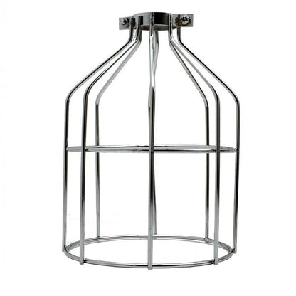 Industrial-style black pendant light over bedside table