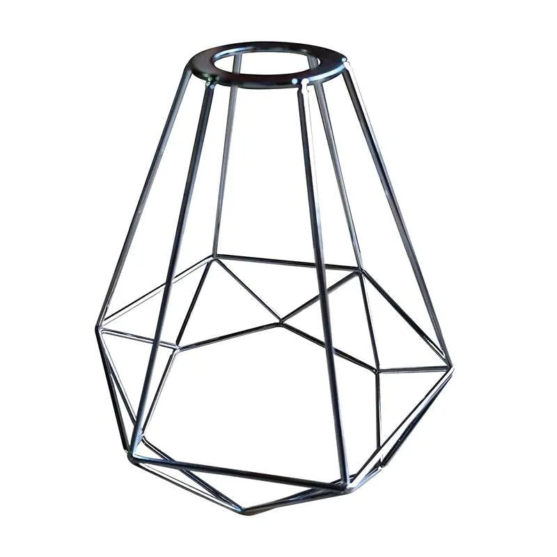 Industrial hanging lamp with black metal frame